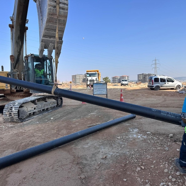 GASKİ, Gazitepe ve Sarısalkım'da modern İçmesuyu şebekesini tamamlıyor