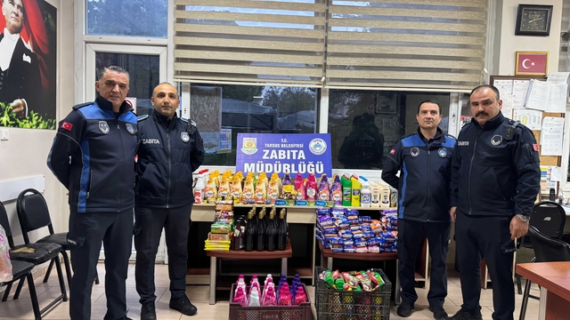 Tarsus ilçesinde gıda ve temizlik ürünü satan işletmeler denetlendi