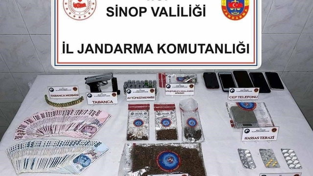 Sinop'ta jandarmadan uyuşturucu tacirlerine darbe