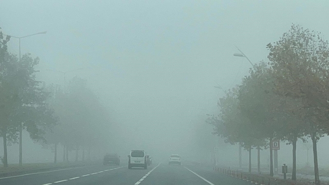 Diyarbakır'da sis etkili oldu