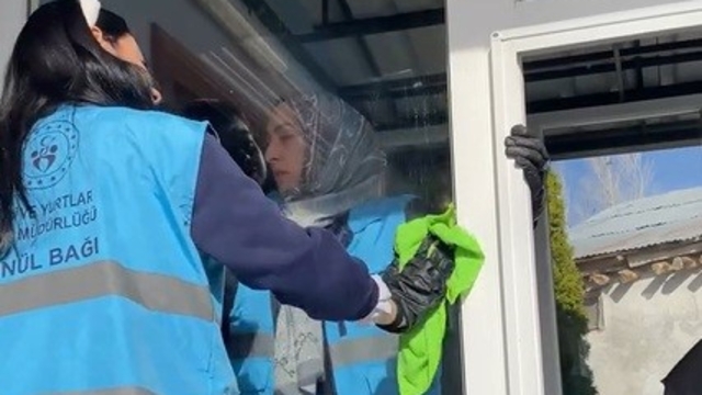 Erzincan'da yurt öğrencilerinden manevi dokunuş