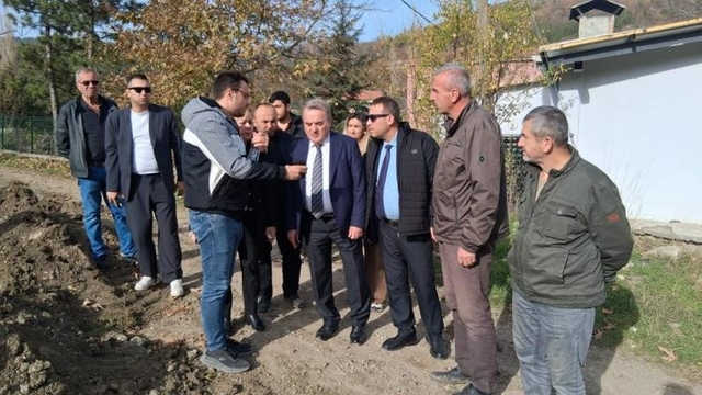 Bilecik'te Muratdere Köyü içmesuyu hattı incelendi