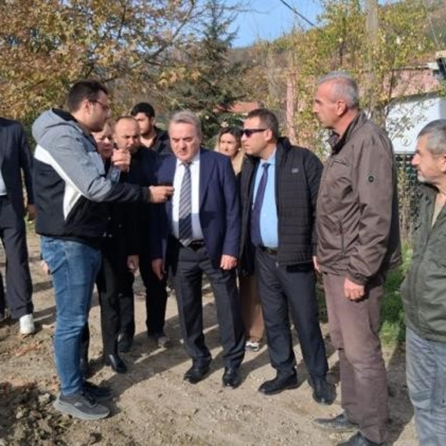 Bilecik'te Muratdere Köyü içmesuyu hattı incelendi