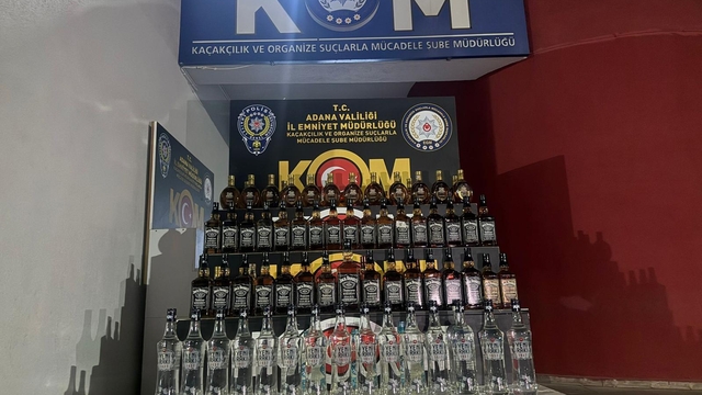 Adana'da kaçak içki ve etil alkol operasyonunda 5 şüpheli yakalandı