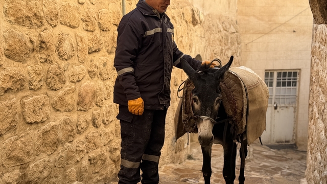 Mardin'de 'kadrolu' eşekleri emekli edecek proje hayata geçiyor
Mardin'in dar sokaklarında çalıştırılan 'işçi eşeklerin' yerini paletli araçlar alacak
Bir bir 'emekli' edilmesi planlanan belediyenin kadrolu eşekleri, emekli hayvan çiftliğinde 'emekliliğin' tadını çıkaracak
