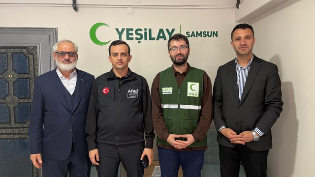 AFAD Samsun İl Müdürü Matur'dan Yeşilay Samsun Şubesine ziyaret
