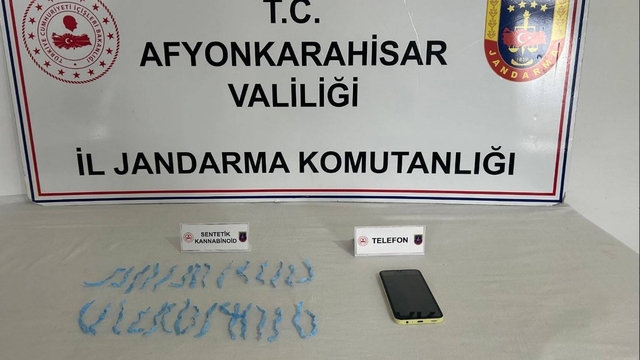 Afyonkarahisar'da uyuşturucu operasyonunda 1 şüpheli tutuklandı