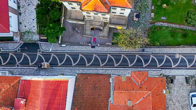 Bafra Belediyesi müze çevresinde yol ve kaldırım düzenlemesi yaptı