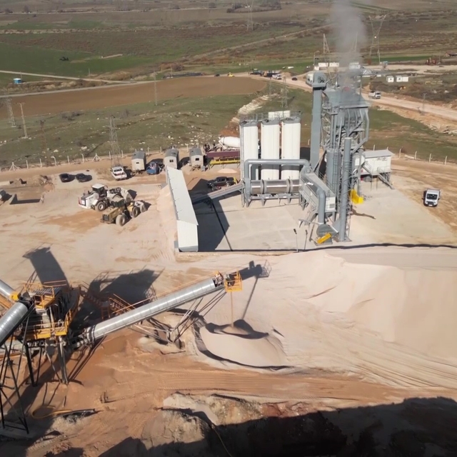 Amasya'nın asfalt plenti ve konkasör tesisiyle yılda 55 milyon TL'den fazla...