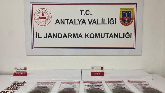 Alanya'da jandarmadan uyuşturucu operasyonu