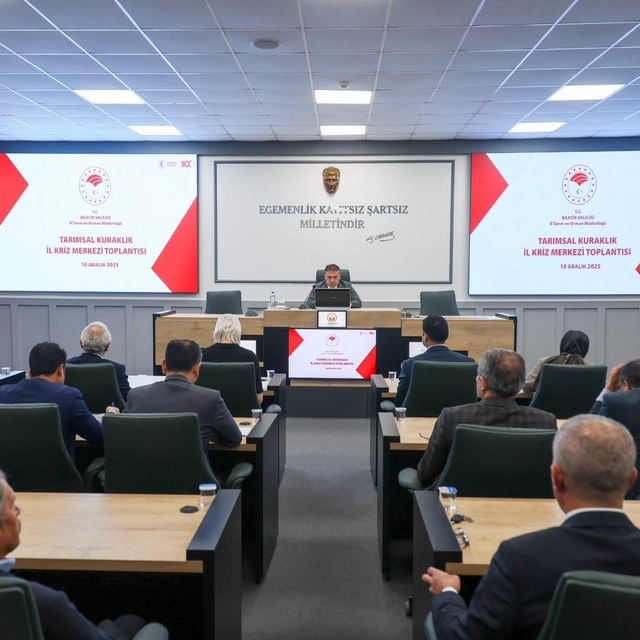 Bilecik'te Kuraklık Kriz Merkezi ve Hayvanları Koruma Kurulu Toplantıları y...