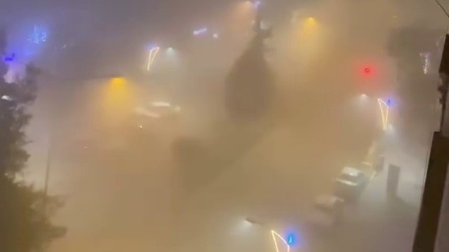 Kahta'da yoğun sis etkili oldu