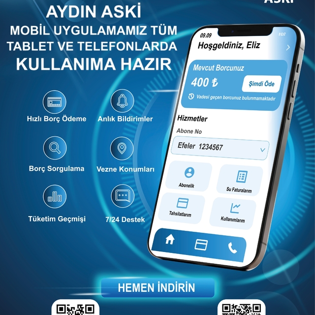 ASKİ Mobil Uygulaması Aydınlıların hizmetinde