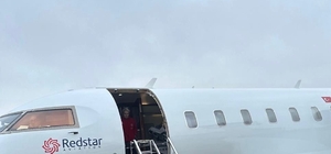 Ağrı'da riskli gebelik uçak ambulans ile Ankara'ya taşındı