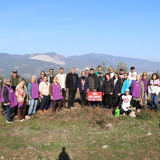Söke'de fidanlar toprakla buluştu