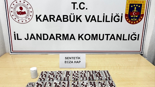 Karabük'te 265 sentetik ecza ele geçirildi