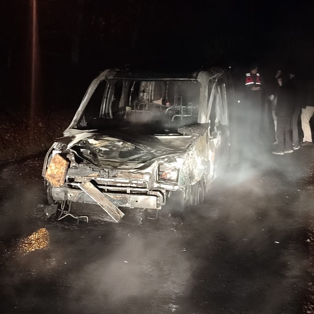 Seyir halindeki hafif ticari araç alev topuna döndü
Alevlere teslim olan ar...