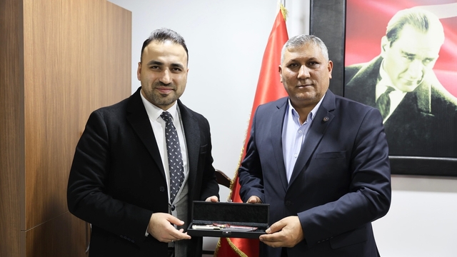 Vezirköprü Belediye Başkanı Gül'den Ziraat Odası Başkanı Kaya'ya ziyaret