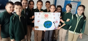 İlkokul öğrencilerinden sağlıklı yaşam mesajı