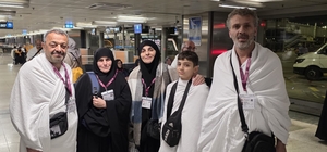 Trabzon'da şehit yakınları ve gaziler umreye uğurlandı