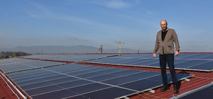 Germencik Belediyesi'nin güneş enerji sistemi devreye alındı