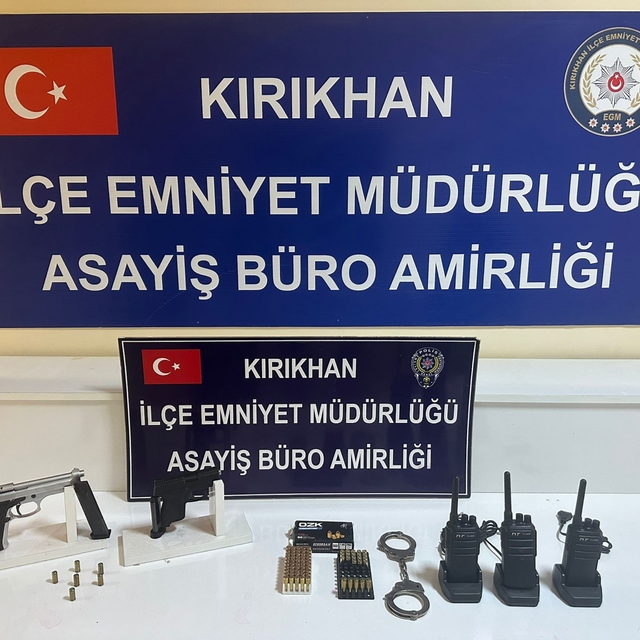 Kırıkhan'da asayiş operasyonu; 2 gözaltı