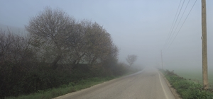 Antakya'da sis etkili oldu