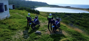 Çanakkale'deki pembe gölün güvenliği jandarma ekiplerinci sağlanıyor