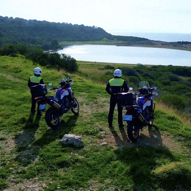 Çanakkale'deki pembe gölün güvenliği jandarma ekiplerinci sağlanıyor