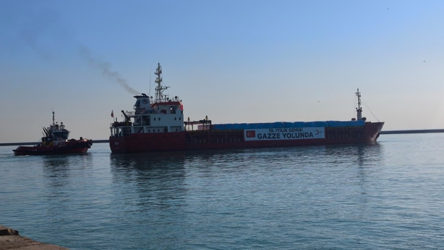 Mersin'den Gazze'ye 19'uncu 'İyilik Gemisi' yola çıktı
