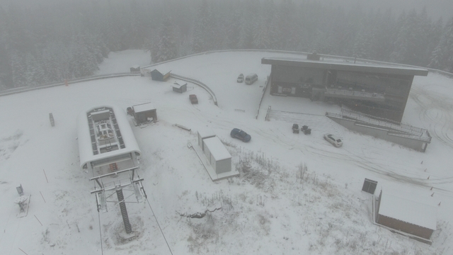 Ilgaz Dağı'nda kar kalınlığı 20 santimetreye ulaştı