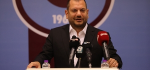 Trabzonspor Başkanı Ertuğrul Doğan, amatör kulüplere malzeme yardım törenine katıldı