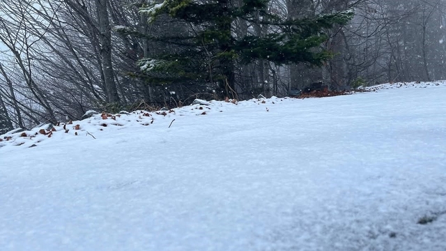 Kartepe beyaza büründü, kartpostallık görüntüler ortaya çıktı