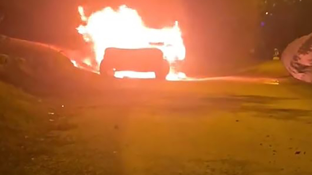 Adana'da park halindeki otomobilde patlama sonrası yangın; 1 ölü