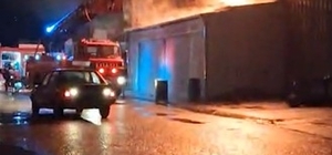 Nalbur dükkanında çıkan yangın söndürüldü