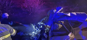 Beton mikserine çarpan sürücü hayatını kaybetti