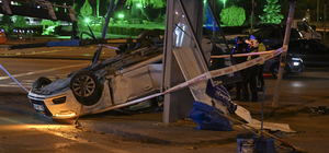 Ankara'da otomobilin motosiklete çarptığı kazada 4 kişi yaralandı