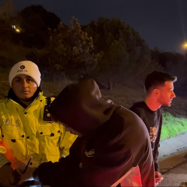 Sürücü değişikliği polisin gözünden kaçmadı