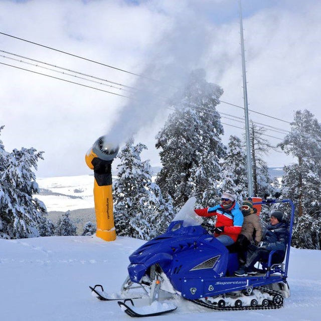 Sarıkamış'ta suni karlama sistemleri test ediliyor