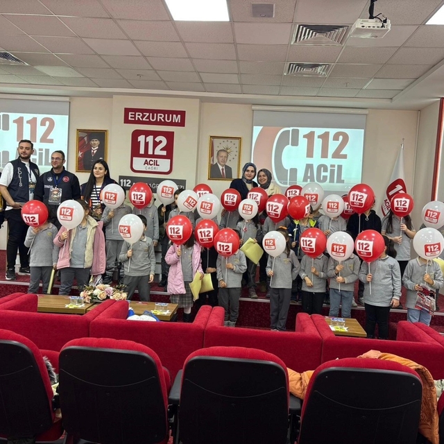 Çocuklara 112 farkındalığı  gezisi