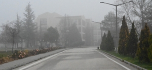 Eskişehir'in yüksek kesimlerinde sis etkili oldu