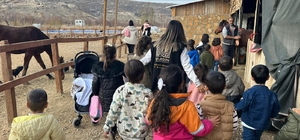 Mardin'de çiftlikte çocuklara yönelik etkinlik düzenlendi 