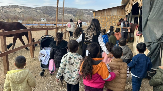 Mardin'de çiftlikte çocuklara yönelik etkinlik düzenlendi