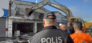 Gülsan Sanayi Sitesi'nde ilk yıkım  başladı