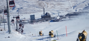 Erciyes'te Türkiye'nin en gelişmiş yapay karlama sistemiyle pistler sezona hazırlanıyor