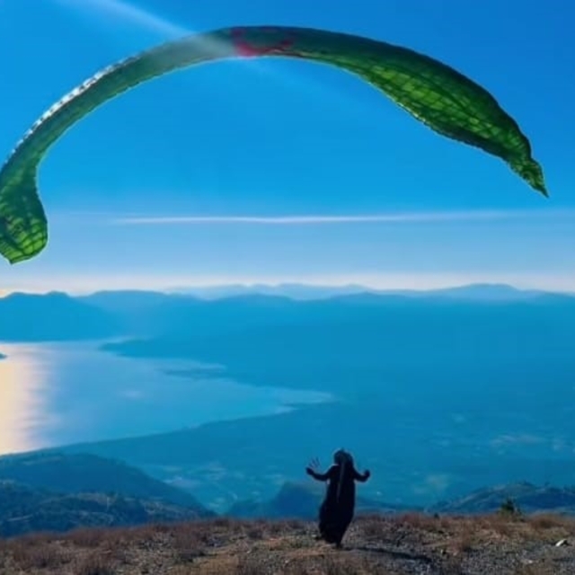 Köyceğiz Gölgören Dağı yamaç paraşütüne uygun bulundu