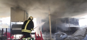 Kırıkhan’da evin çatı katı alevlere teslim oldu