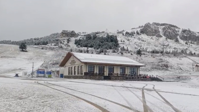 Keltepe, beyaza büründü