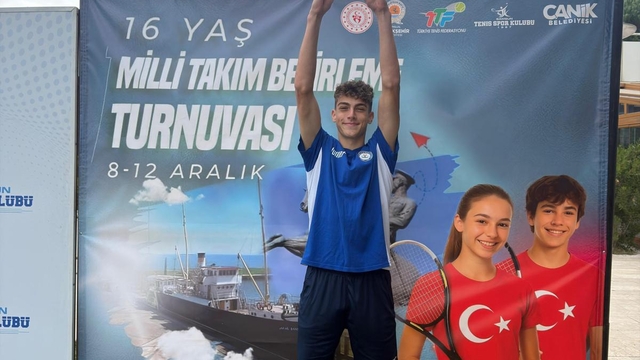 Samsunlu tenisçi Kuzey Kerem Bayrak milli takıma seçildi