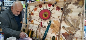 Doğadan sanata
Sami Demir, doğadan topladığı ağaç ve taş gibi nesneleri sanat eserine dönüştürüyor